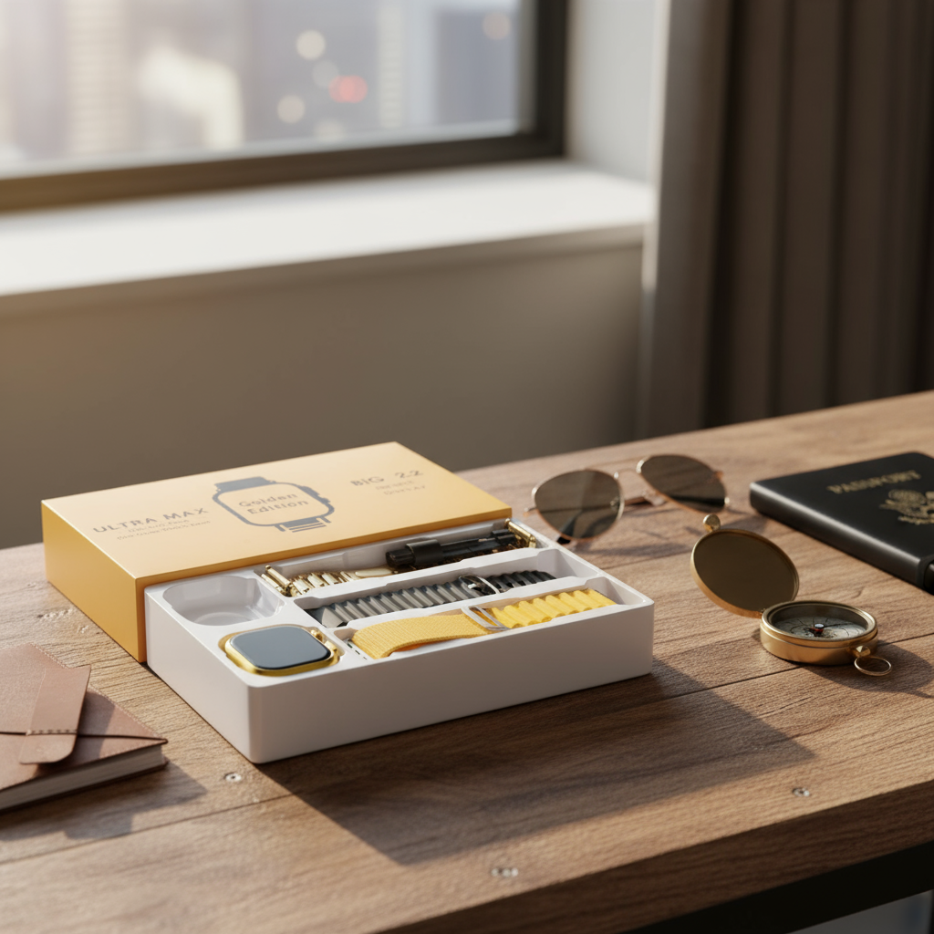 นาฬิกาอัจฉริยะ G9 Ultra Pro Gold ปี 2024 พร้อม NFC โทรผ่านบลูทูธไร้สาย สําหรับผู้ชายและผู้หญิง ทางเล