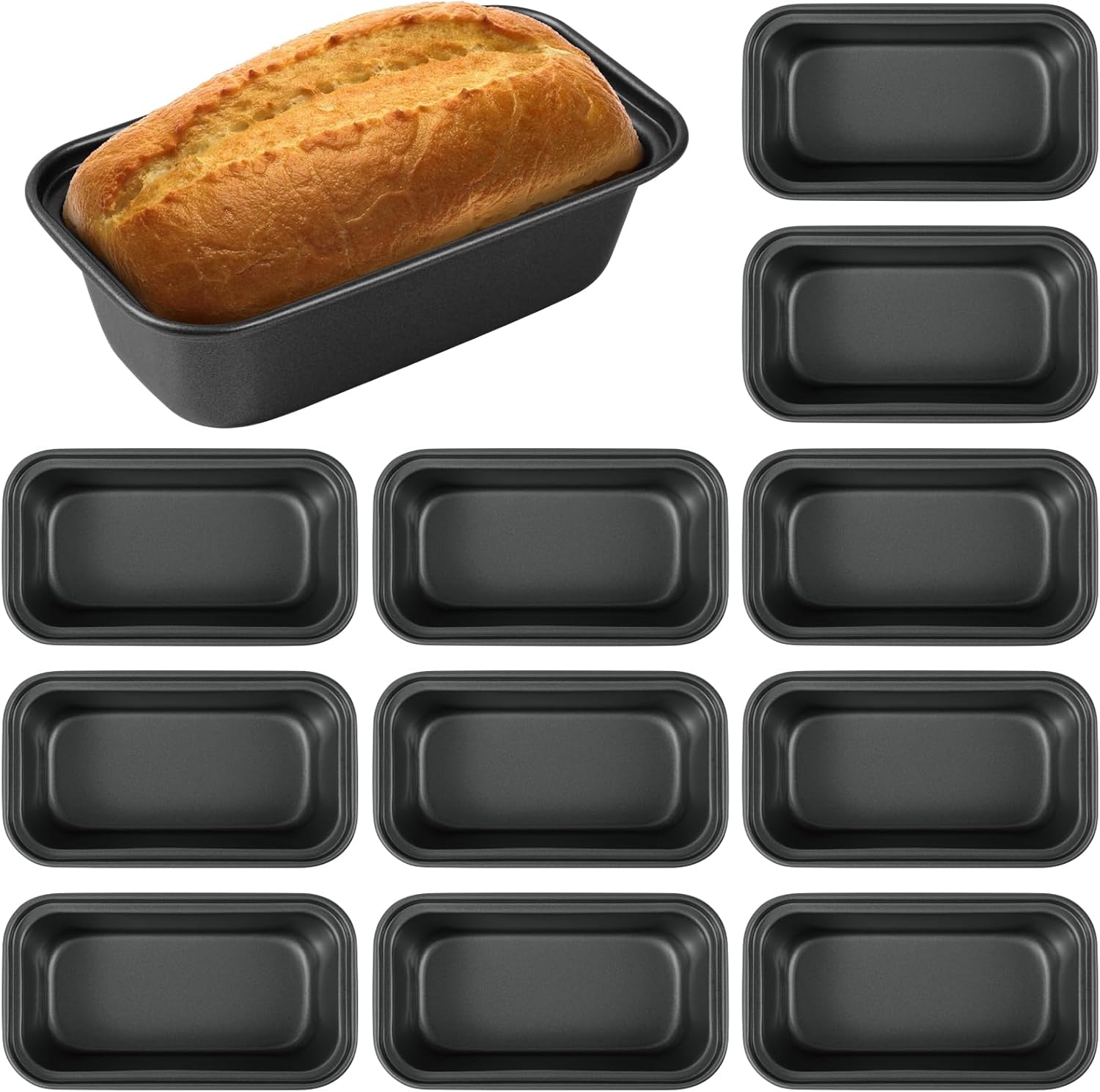 Mini Nonstick Bread Loaf Pan เหล็กคาร์บอนขนมปังปิ้งเค้กเบเกอรี่แม่พิมพ์ขายดี