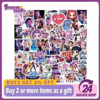 สติ๊กเกอร์อนิเมะนักล่าปีศาจป๊อปเกาหลี112ชิ้น, กันน้ําสําหรับขวดน้ํา, โน๊ตบุ๊ค, ของเล่น - ตกแต่ง DIY