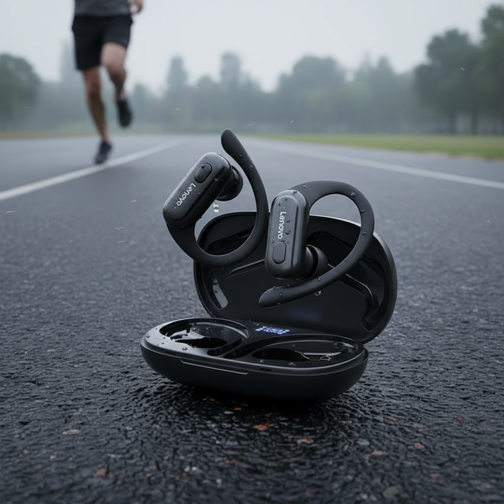 หูฟังไร้สาย Lenovo XT60 Sport, ชุดหูฟังบลูทูธ 5.3 พร้อมไมค์กันน้ําและเครื่องเสียง HiFi Stereo