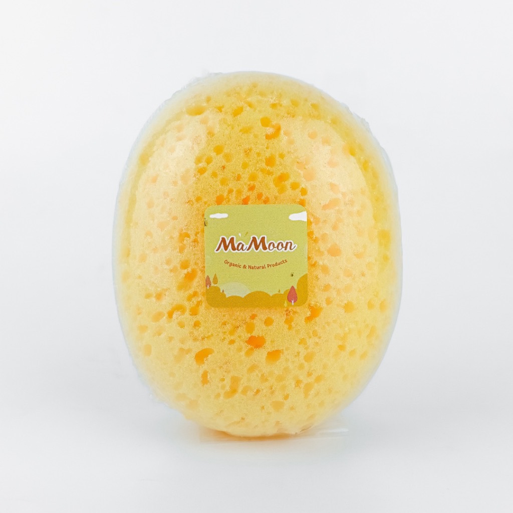 ฟองน้ำอาบน้ำเด็ก Mamoon แอนตี้แบคทีเรีย เสมือนฟองน้ำธรรมชาติ จับถนัดมือ