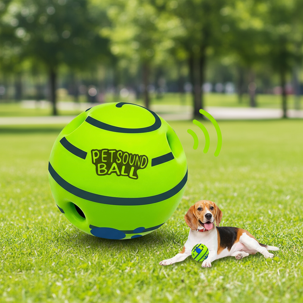 ของเล่นลูกบอลสุนัข Lifestyle Wobble Wag Giggle แข็งแรงทนทาน ไม่ต้องใช้แบตเตอรี่ สําหรับสัตว์เลี้ยงขน