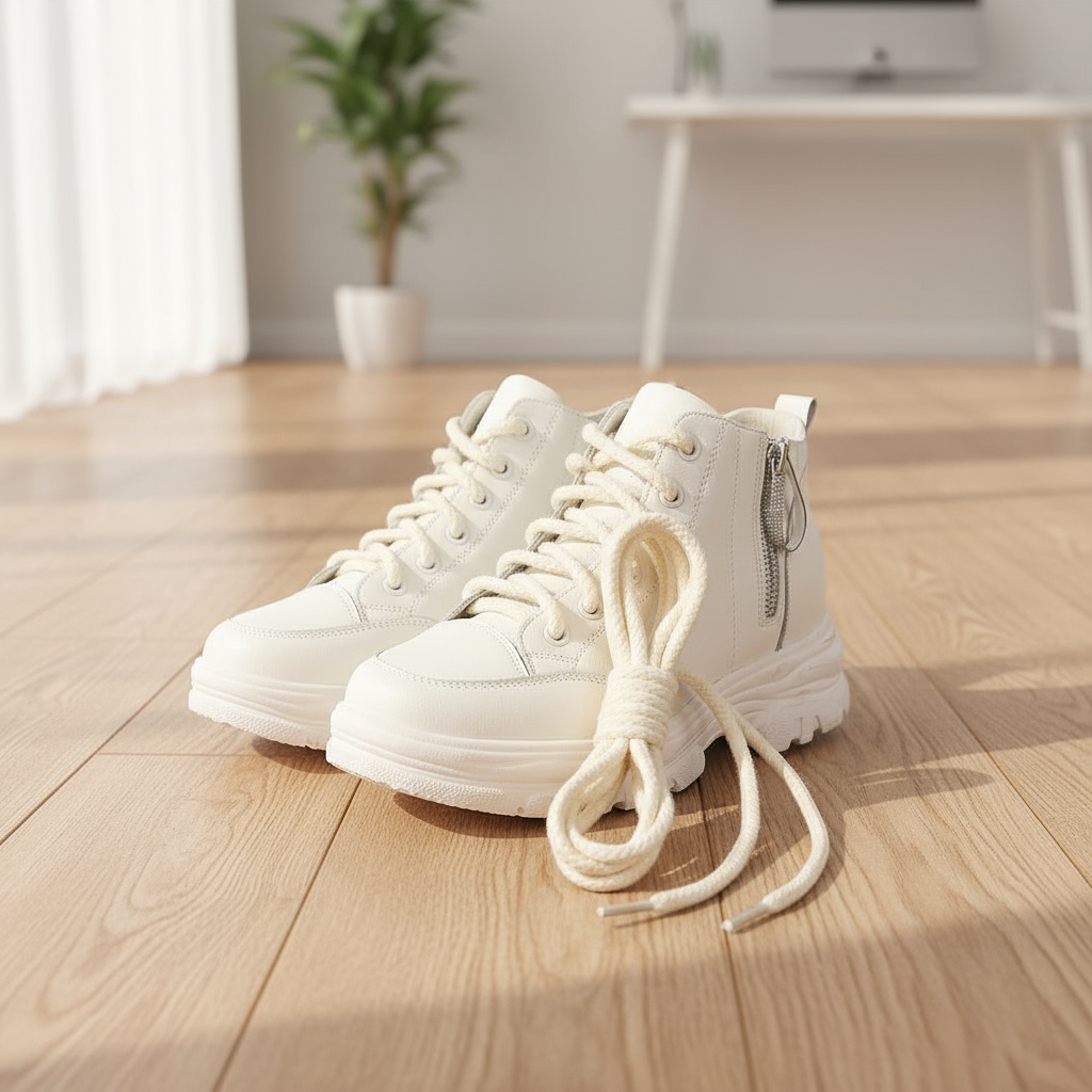 เชือกรองเท้าทรงกลมหนา 5 มม. คอตตอน 1 คู่ สําหรับ Air Force 1