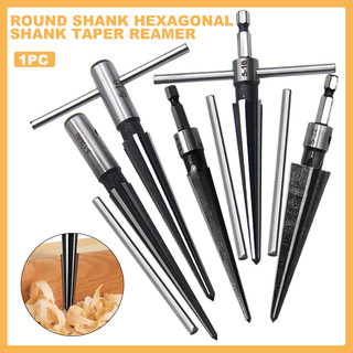Hexagonal and Round Tapered Reamer Kit - Manual Tools for Wood, Metal, and Plastic, Sizes 3-13mm and 5-16mm