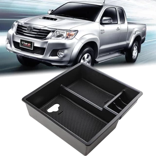 กล่องเก็บที่วางแขนถาดและแผ่นกันลื่นสําหรับ Toyota Fortuner Hilux