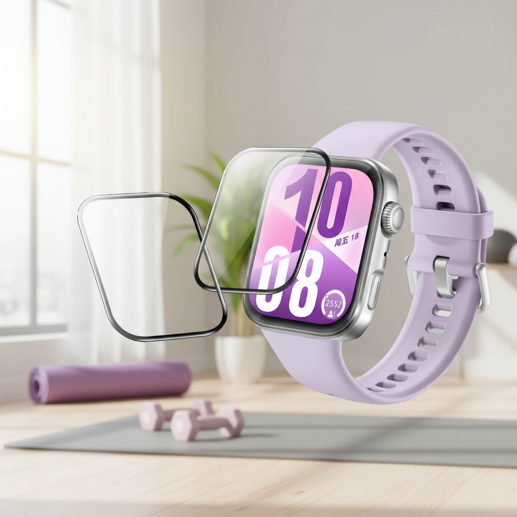 ฟิล์มกันรอยหน้าจอ TPU 3D สําหรับ Huawei Watch Fit4pro, Fit4, Fit 4pro