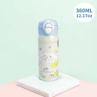 Hello Kitty & Kuromi กระติกน้ําสูญญากาศสแตนเลสแบบดื่มคู่ 360 มล. ขวดน้ําหุ้มฉนวนที่ทนทาน