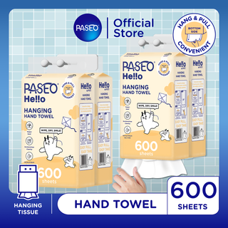 Paseo Hello Hanging Hand Towel / Tisu Gantung 600 sheets