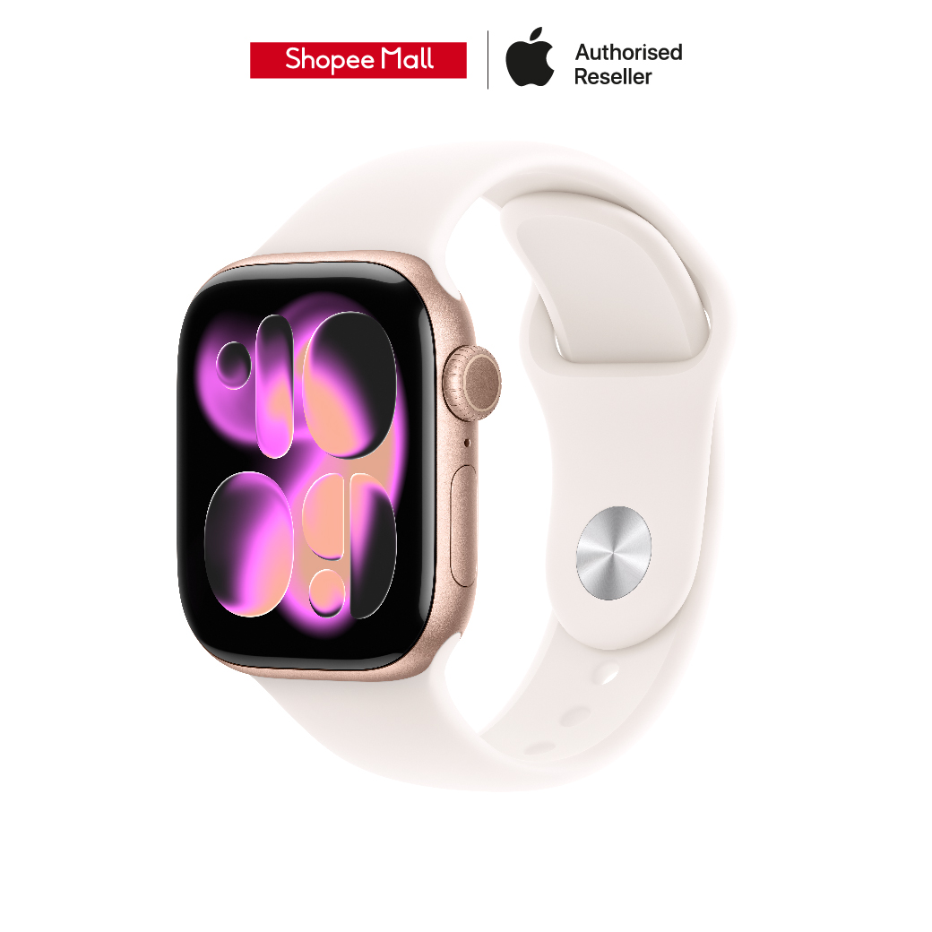 Apple Watch Series 11 GPS Rose Gold Aluminium Case with Sport Band