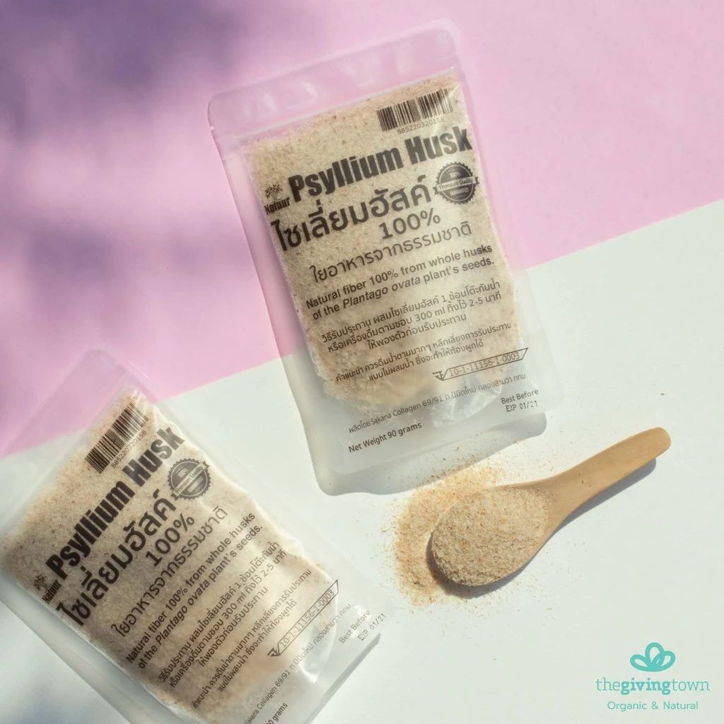 ไซเลี่ยม ฮัสค์ 100% (Psyllium Husk) ไฟเบอร์ธรรมชาติ ใยอาหารสูง ช่วยขับถ่าย ดีท็อกซ์ ควบคุมน้ำหนัก แบบเกล็ด ขนาด 90 กรัม รูปที่ 3