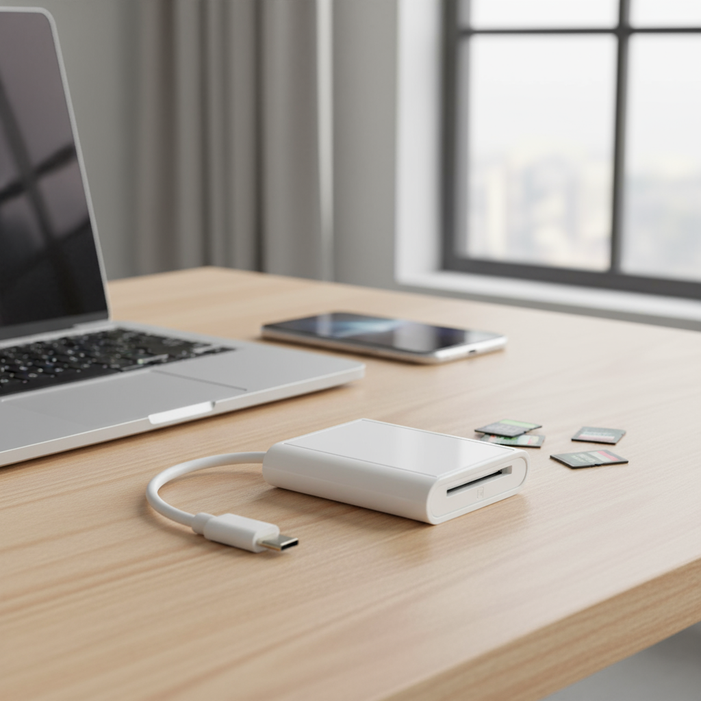 เครื่องอ่านการ์ด SD OTG ความเร็วสูง Type C สําหรับ iPhone 16 Pro Plus Max และ Android