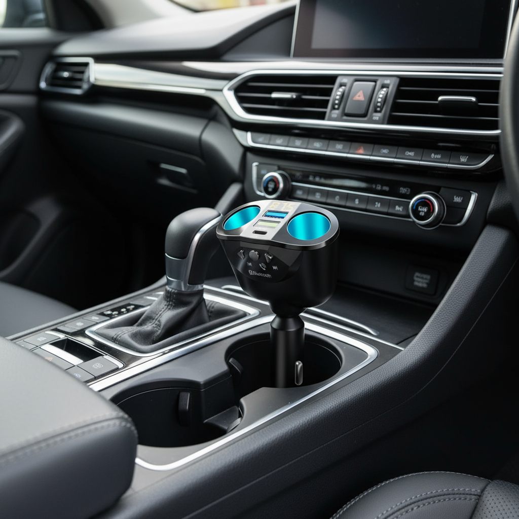 อะแดปเตอร์ซ็อกเก็ต USB คู่ 4.8A พร้อมชาร์จเร็ว QC3.0 36W และเล่นเพลงจาก U Disk