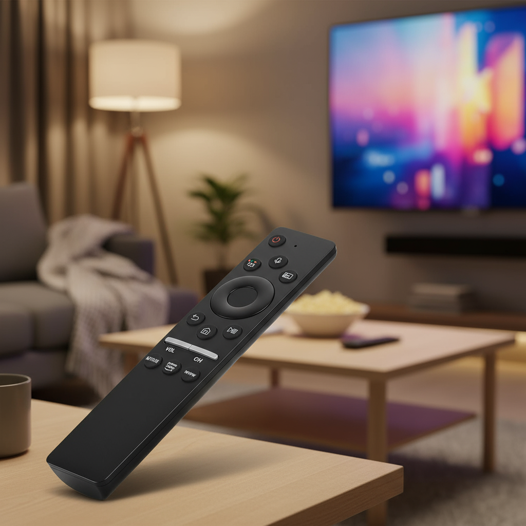 รีโมทเสียงสํารองสําหรับ Samsung สมาร์ททีวี QLED UHD Frame Curved 4K 8K Q60 Q70 Q80 Q90 8 Series 9 Se