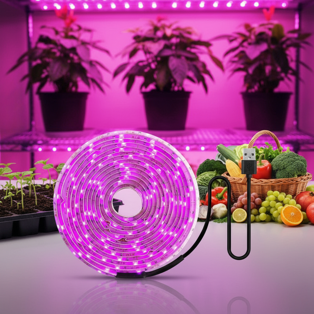 ไฟปลูกต้นไม้  หลอดไฟ LED USB ไฟปลูกพืช DC5V 27 ดวง 30 ซม. เต็มสเปกตรัม สําหรับปลูกพืชในร่ม ดอกไม้