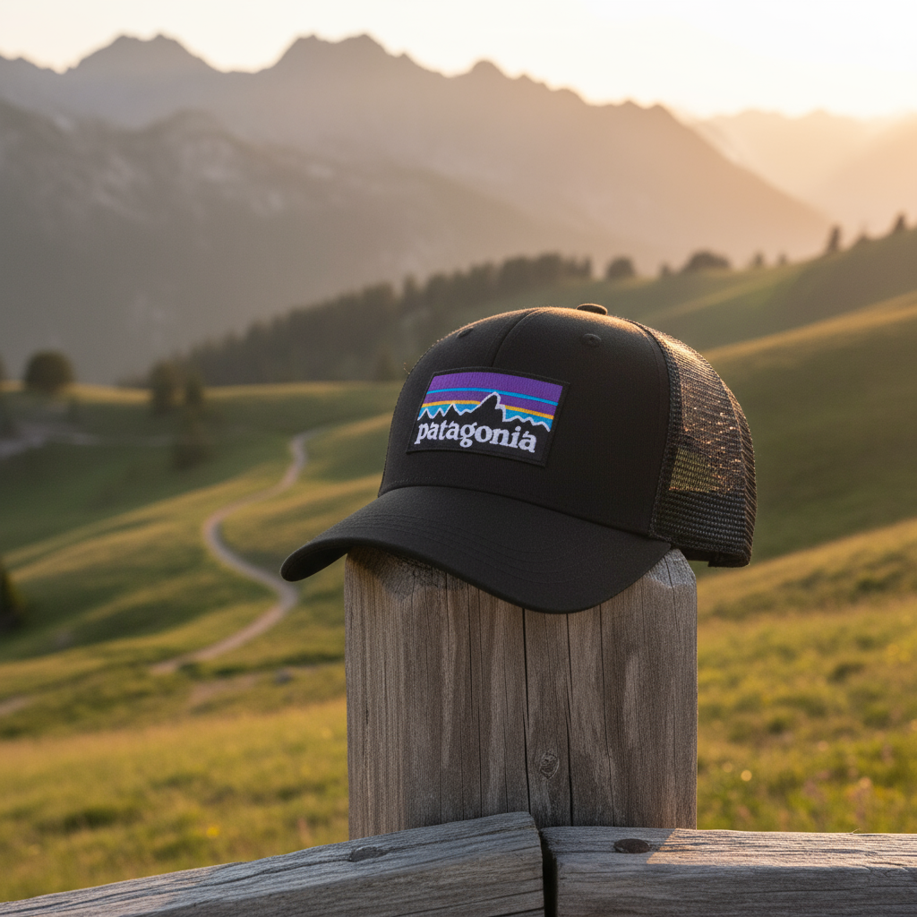 หมวกเบสบอลตาข่ายปรับได้ลายปักภูเขา Patagonia สําหรับผู้ชายและผู้หญิง เหมาะสําหรับฤดูใบไม้ผลิ ฤดูร้อน กีฬากลางแจ้ง ท่องเที่ยว กันแดด แสดงบุคลิกอินเทรนด์
