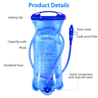 Newboler กระติกน้ํานุ่มพับได้ Bpa-Free 250Ml 500Ml Hydration Pack สําหรับเดินป่าขี่จักรยาน