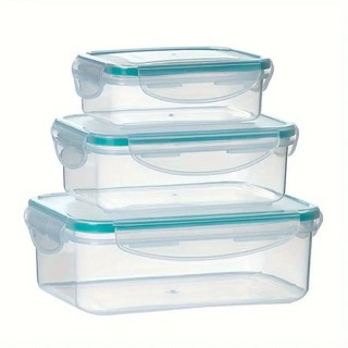 Avinas 3pcs Lunch Box Set Airtight Food Storage Containers Refrigerator & Microwave Safe