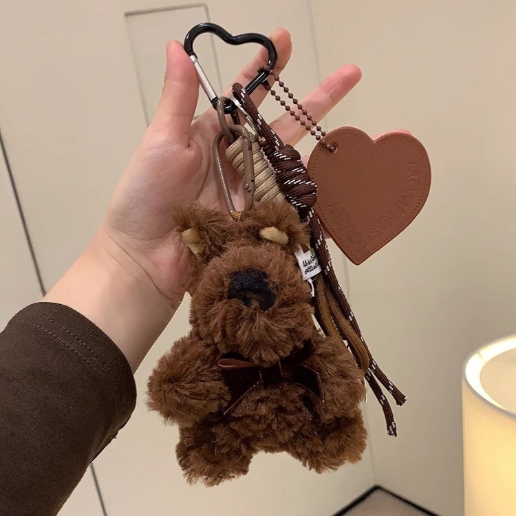 West Highland Brown Pendan กระเป๋าถือน่ารัก charm-13cm พวงกุญแจตุ๊กตา