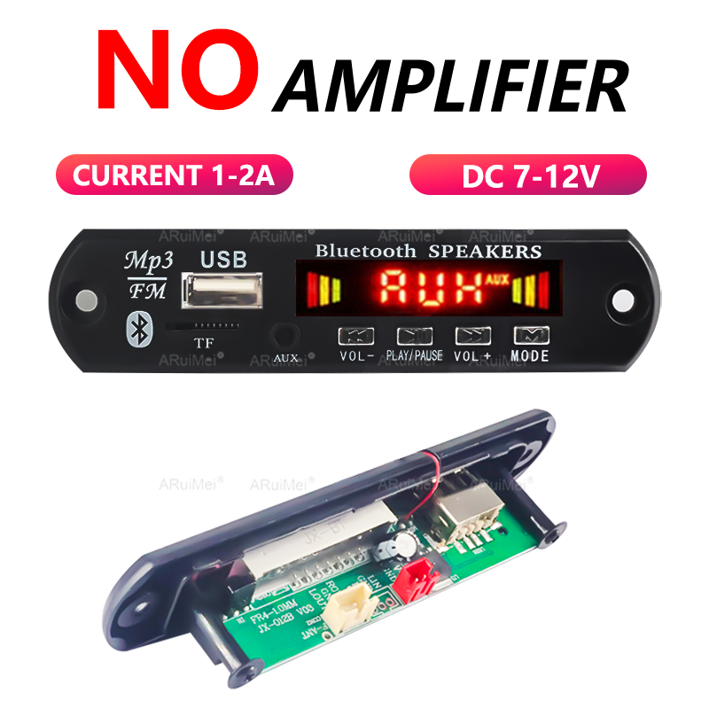 โมดูลเครื่องขยายเสียงบลูทูธ ซับวูฟเฟอร์ BT 5.0 เครื่องเล่น 80W Hi-Res สําหรับวิทยุรถยนต์ โมดูล Pro