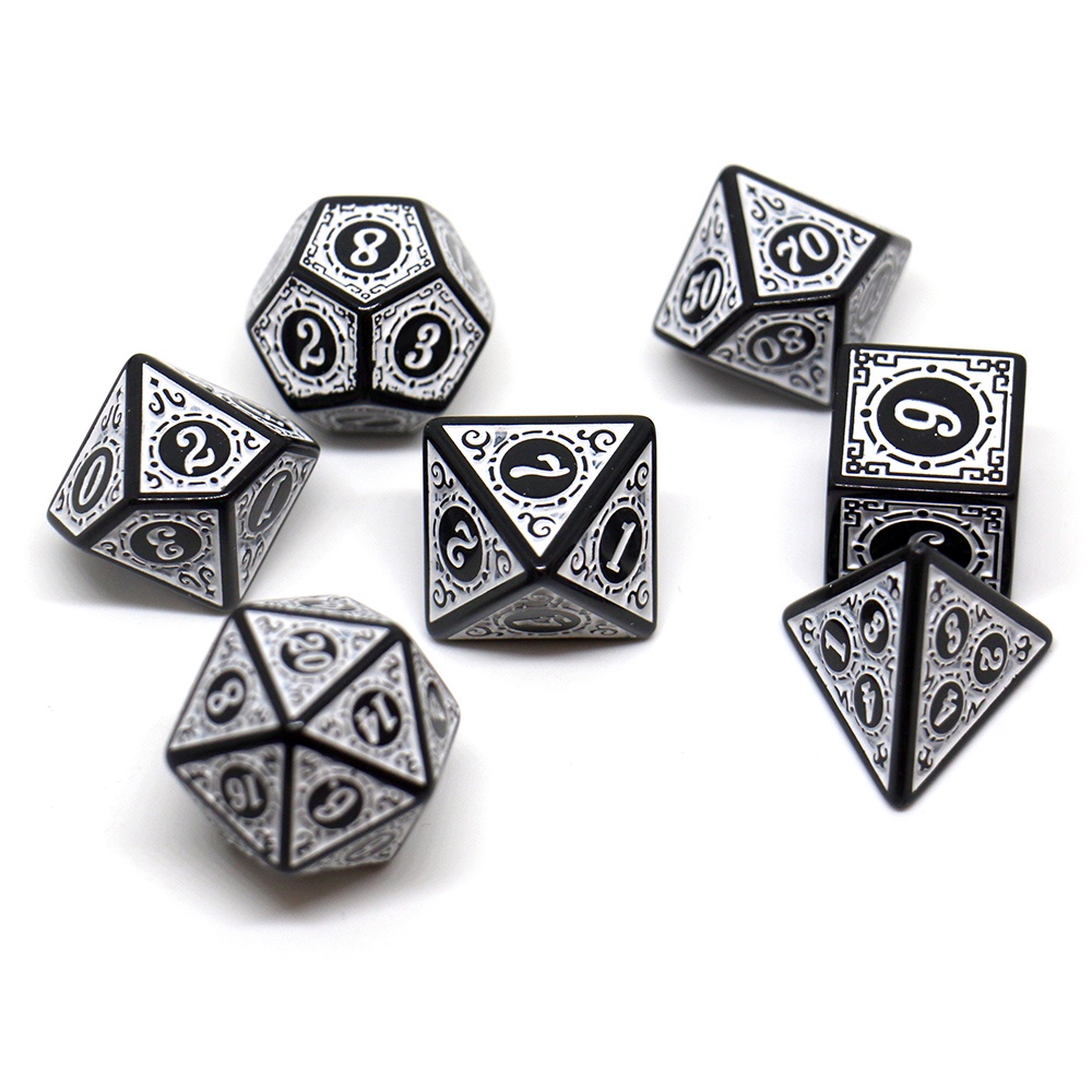 ชุดลูกเต๋า DND แบบคลาสสิก ลูกเต๋าสําหรับเกมโต๊ะโพลียีฮีดรอน สําหรับ Dungeons and Dragons การเล่นบทบาท TRPG ราคา ถูกที่สุด ดีลบีเคเค แกลเลอรีภาพที่ 2