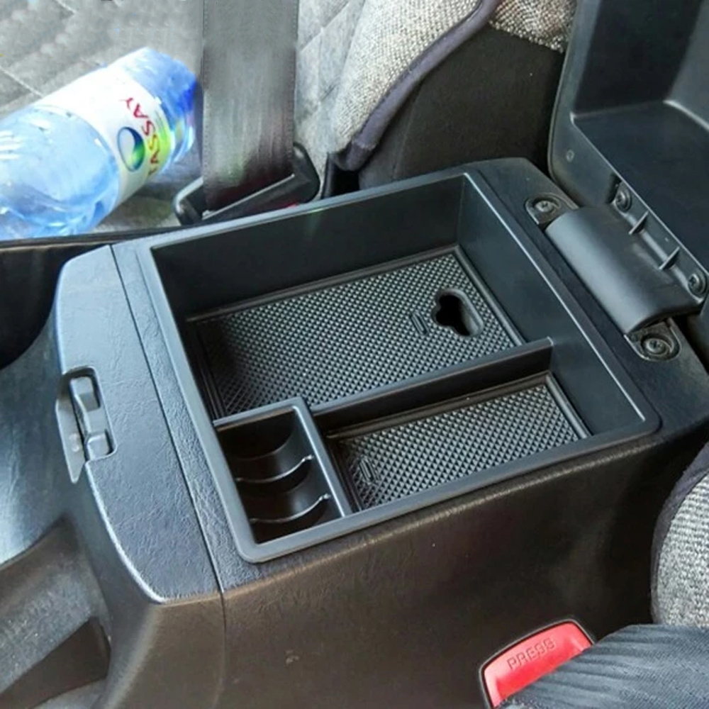 กล่องเก็บที่วางแขนถาดและแผ่นกันลื่นสําหรับ Toyota Fortuner Hilux