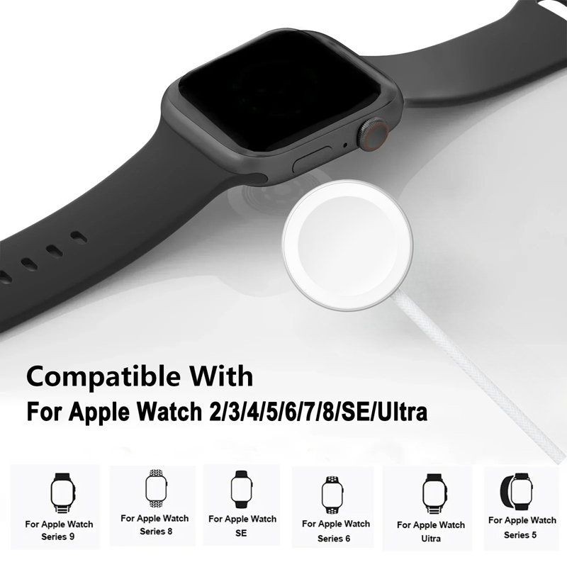 แท่นชาร์จเร็วแบบแม่เหล็กสําหรับ Apple Watch Series 8 พอร์ต Type-C