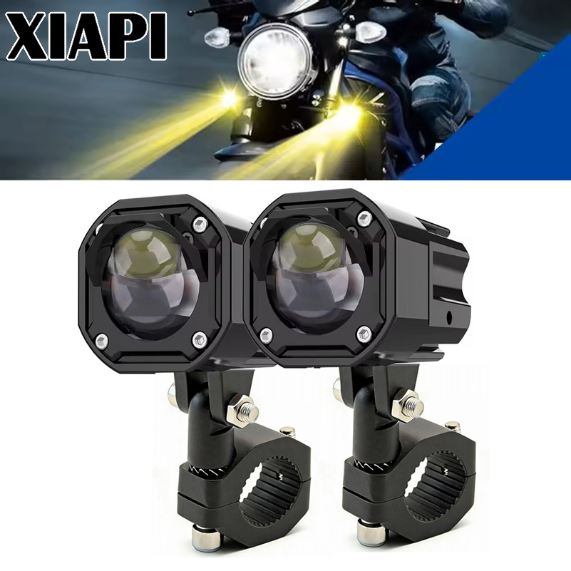Edition 2026 XIAPPI Moto สปอตไลท์, ไฟ LED Paving เสริมระบบกระพริบ
