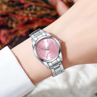 Ladies Quartz Watch with Stainless Steel Band Elegant Wristwatch for Women No Box Included
