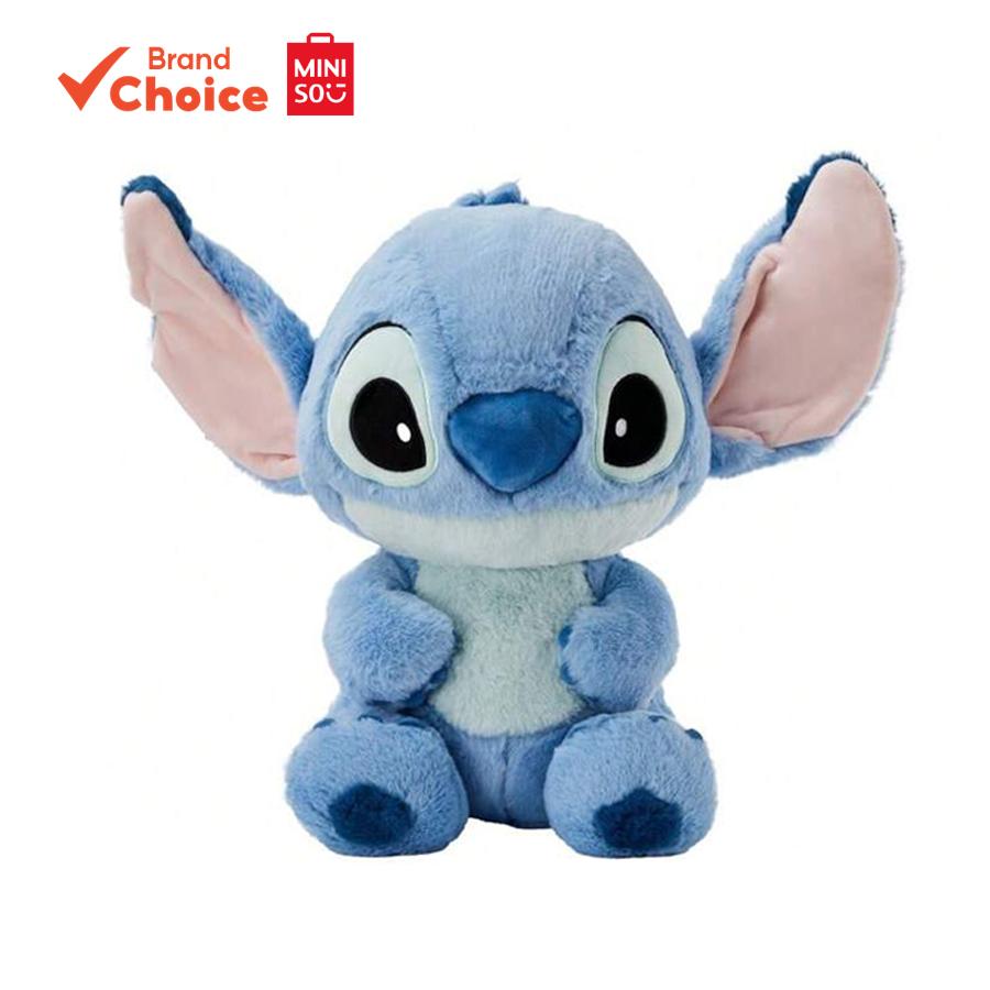 MINISO ตุ๊กตาผ้านุ่มขนาดกลางลาย lilo & stitch ชุดพื้นฐาน ของขวัญตุ๊กตาผ้านั่ง ขนาด 40 ซม. × 50 ซม.