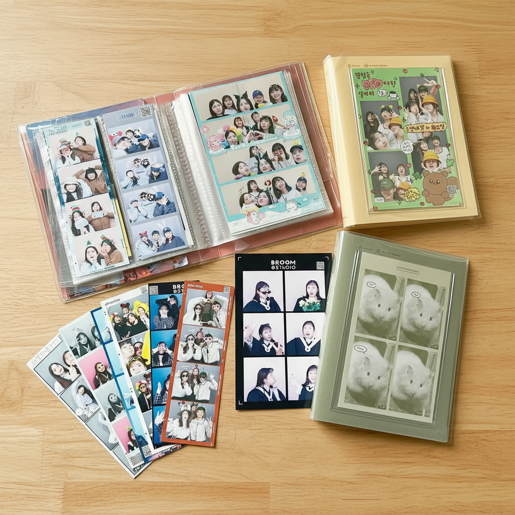 อัลบั้มรูป PHOTOSTRIP ขนาด 6 นิ้ว เก็บสะสมโฟโต้การ์ดไอดอล 20 หน้า 4 ช่อง อัลบั้มเก็บของน่ารัก ของขวัญให้เพื่อน