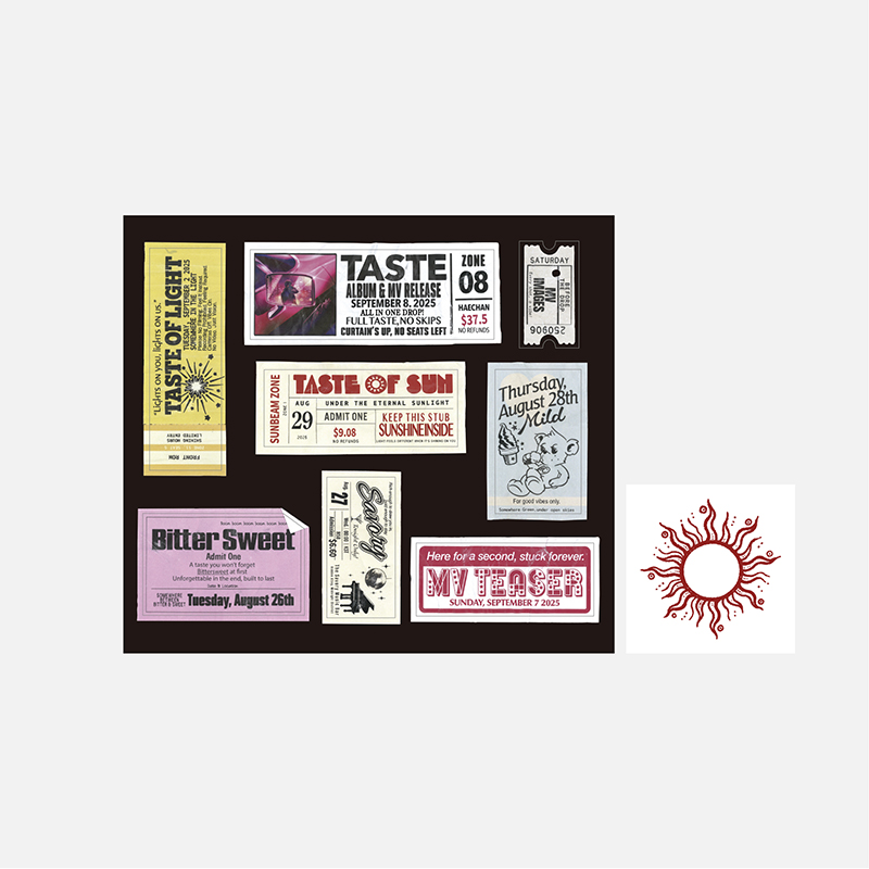 [PRE-ORDER] HAECHAN 'TASTE - The 1st Album' MD - TATTOO + STICKER SET