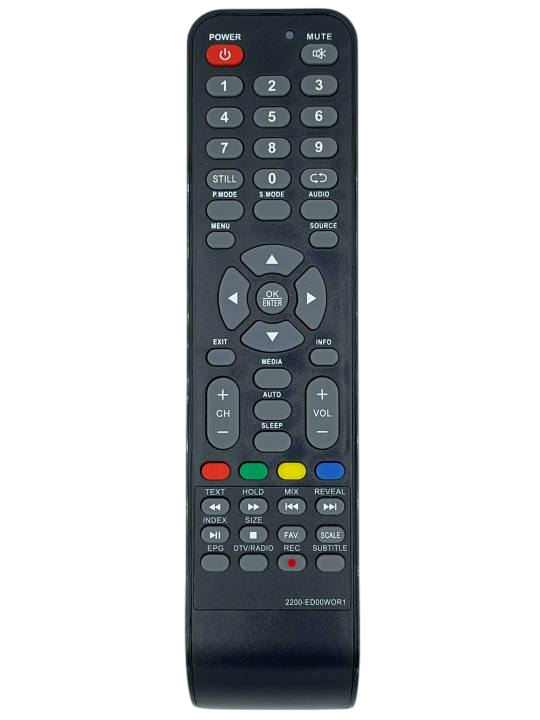 รีโมทรุ่น เวิลด์เทรด Worldtech รหัส 2200-ED00WOR1 รีโมทสำหรับโทรทัศน์จอ LCD/LED