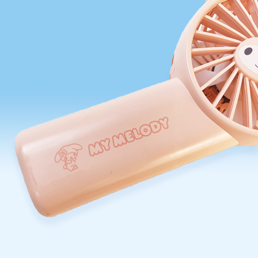 MINISO  พัดลมมือถือ Sanrio ซีรีส์สุดน่ารัก 1800mAh พัดลมขนาดเล็กพกพาธีมมายเมโลดี้ ราคา ถูกที่สุด ดีลบีเคเค แกลเลอรีภาพที่ 6