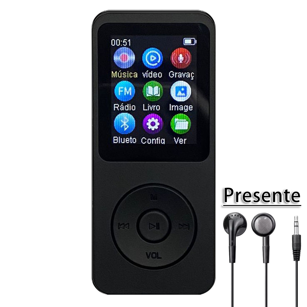 เครื่องเล่น MP3 Bluetooth 5.0 พร้อมลําโพงกีฬา HIFI วิทยุ FM เครื่องอ่าน E-book ฟรีหูฟัง