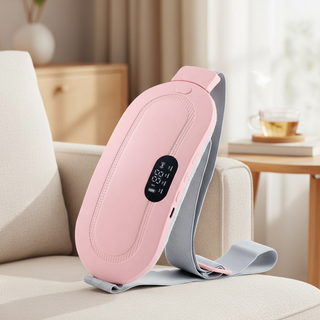  Heating Massage Belt for Waist and Abdominal - Warm Palace Pad for Period Cramp and Belly Comfort