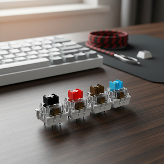 สวิตช์เครื่องกลสัมผัสเชิงเส้นเงียบ 110 ชิ้น 3เข็มหมุด การหล่…