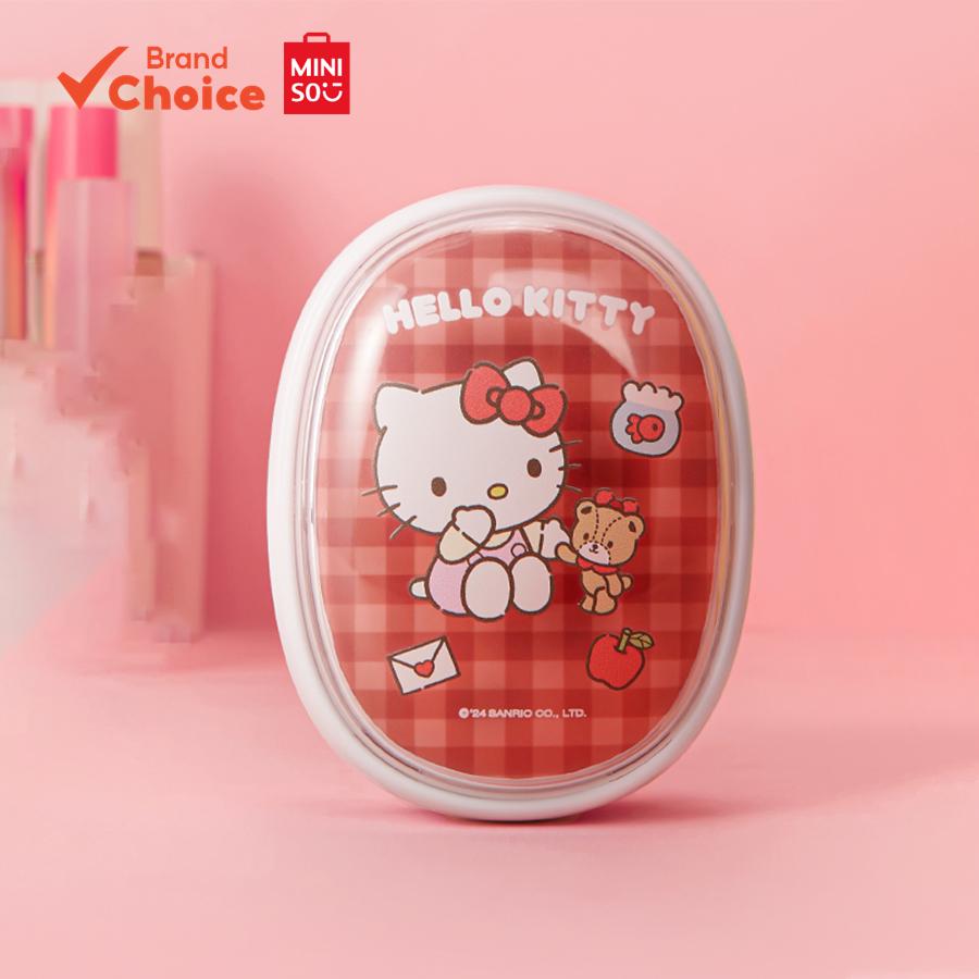 MINISO  แปรงหวีผมแบบพกพาและสางผมยุ่ง Sanrio Characters Hello Kitty ขนาด 6 ซม. × 8 ซม.