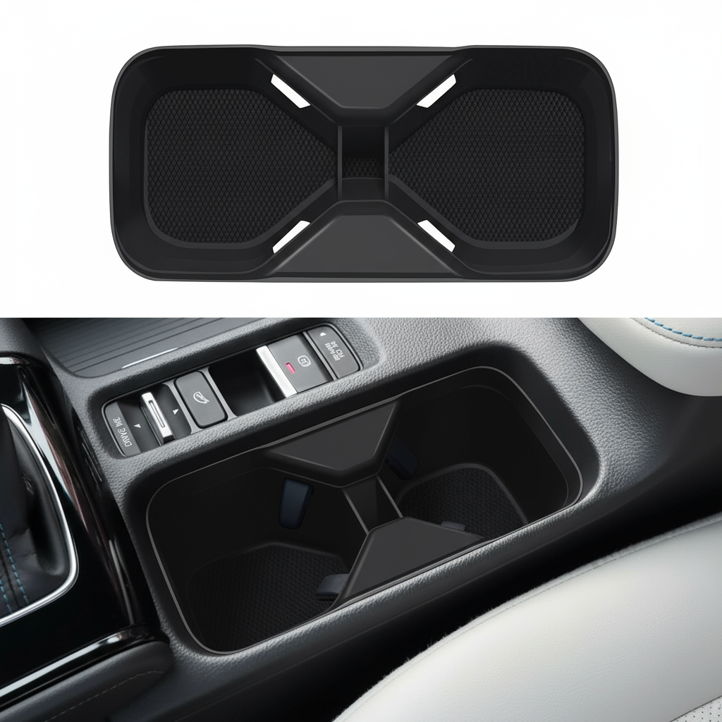 อุปกรณ์ตกแต่งภายในรถยนต์ ซิลิโคน ฝาครอบคอนโซลกลาง เกียร์ และที่วางแก้วด้านหน้า สําหรับ Honda Vezel H