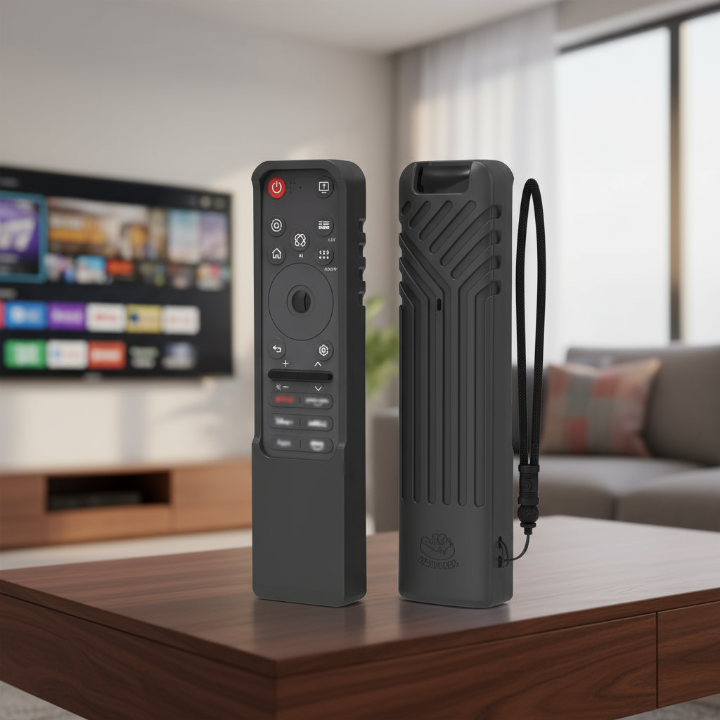 เคสซิลิโคนล้างทําความสะอาดได้สําหรับ LG MR25 GA รีโมทวิเศษ กันกระแทกฝาครอบกันลื่นพร้อมช่องสายคล้อง เ