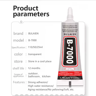 One Piece B7000 ADHESIVE GLUE 110ml กาวซิลิโคนยางอเนกประสงค์สําหรับหน้าจอโทรศัพท์และงานฝีมือ DIY