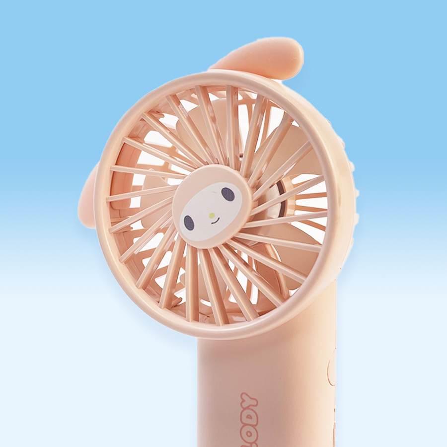 MINISO  พัดลมมือถือ Sanrio ซีรีส์สุดน่ารัก 1800mAh พัดลมขนาดเล็กพกพาธีมมายเมโลดี้ ราคา ถูกที่สุด ดีลบีเคเค แกลเลอรีภาพที่ 7
