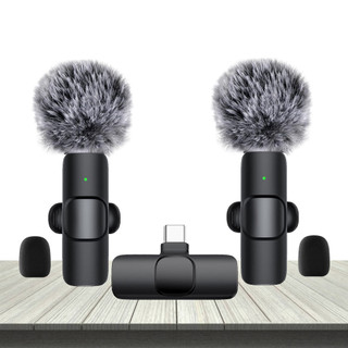 Lapel Wireless Microphone for Teaching Type C Plug Mike Mic for PC Smartphones Computer