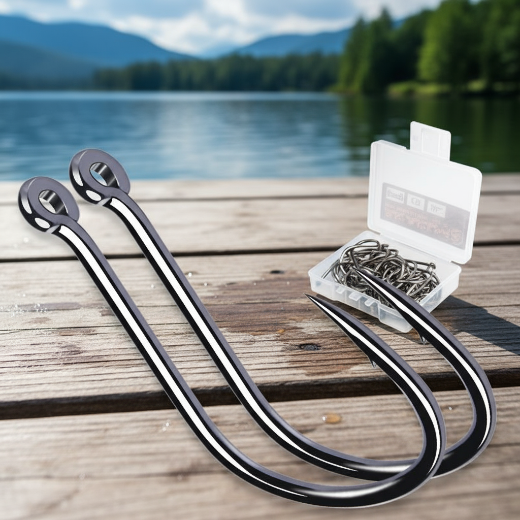 ตะขอปลา AKAKUMA ทําจากเหล็กกล้าคาร์บอนสูงพร้อมเงี่ยงสแตนเลส อุปกรณ์ตกปลา ทนทาน