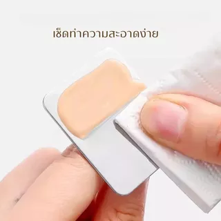 🎨 จานผสมรองพื้นสแตนเลส พร้อมไม้พาย ใช้ผสมรองพื้นหรือสีลิป