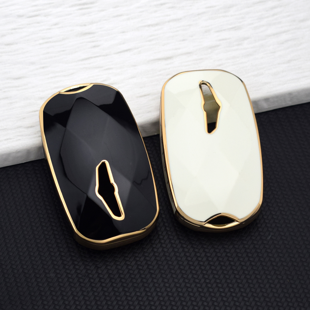 Soft TPU Remote Key Fob Case Cover Holder Set สําหรับ Hyundai Genesis G70 G80 GV80