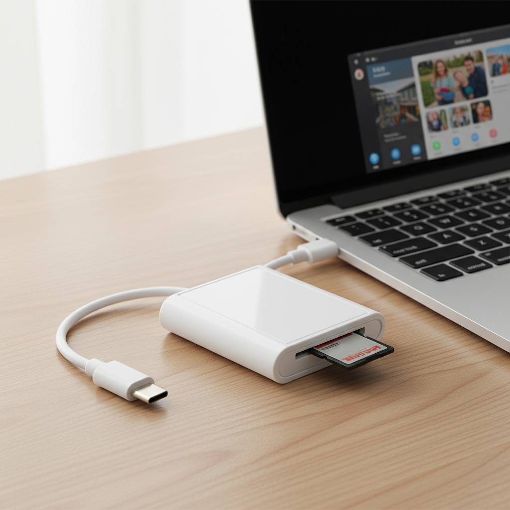 เครื่องอ่านการ์ด SD Type C สําหรับ iPhone 16 Pro Plus Max อะแดปเตอร์ OTG ความเร็วสูง สําหรับใช้งานกั