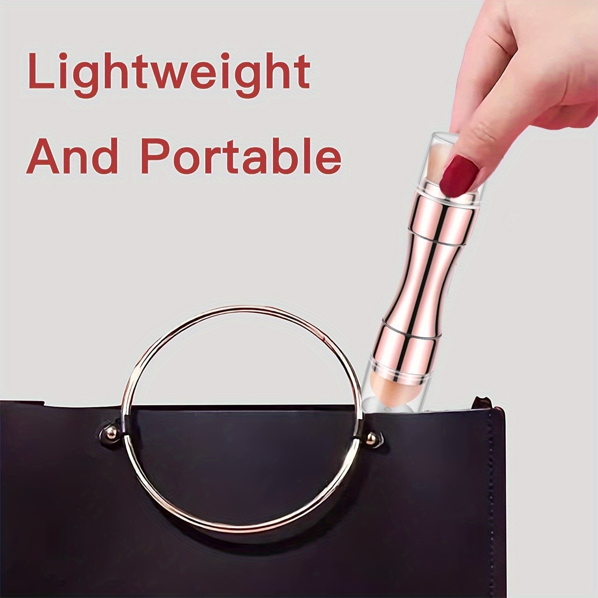 ชุดแปรงแต่งหน้า 4 in 1 อเนกประสงค์ ขนาดเล็ก พกพาสะดวก สําหรับเดินทาง ประกอบด้วยแปรงปัดแป้ง แปรงปัดแก้ม แปรงอายแชโดว์ และแปรงลิป พกพาสะดวกและเหมาะสําหรับผู้หญิงและสาวแต่งหน้า - รูปที่ 6