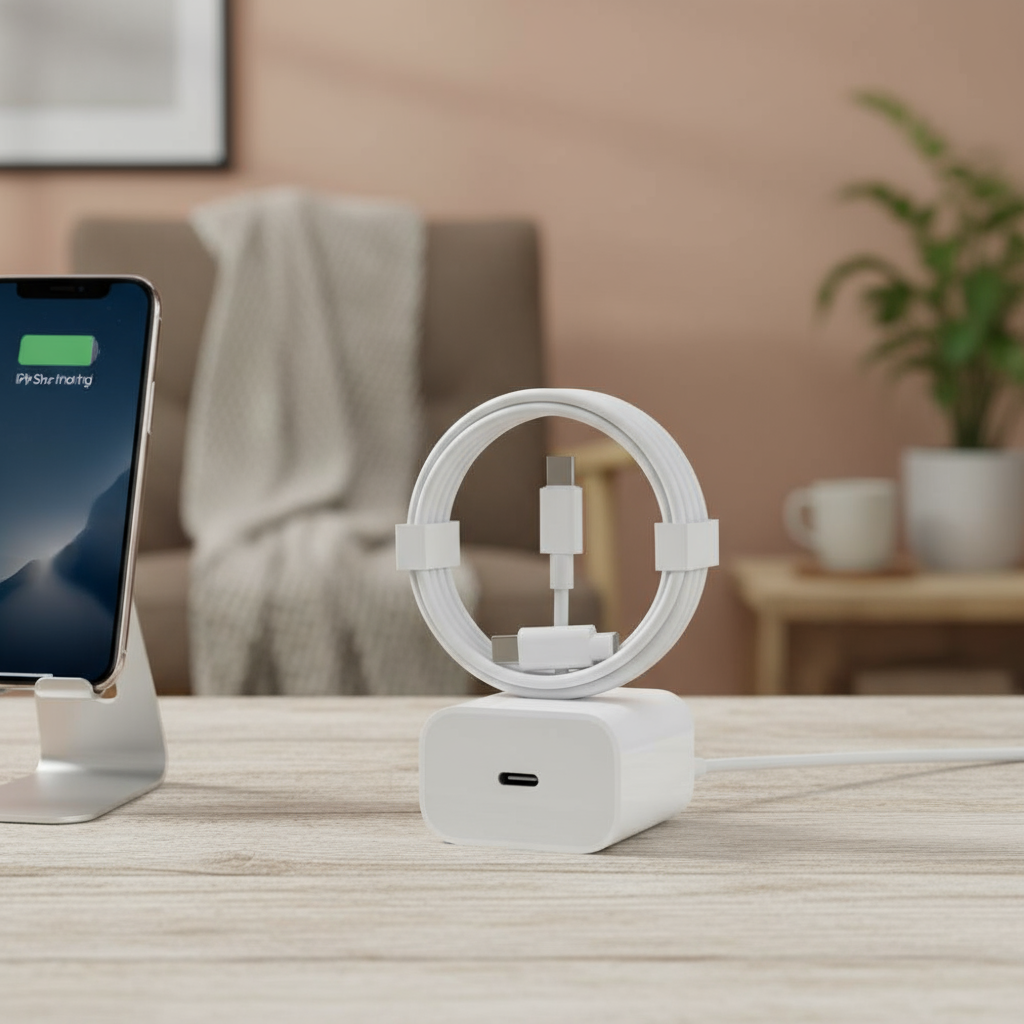 ไอโฟน 14, 13, 11, โปรแม็กซ์, เอ็กซ์เอส, เอ็กซ์อาร์, เอ็กซ์, 8 พลัส ที่ชาร์จเร็ว PD 30W USB-C และสายเ