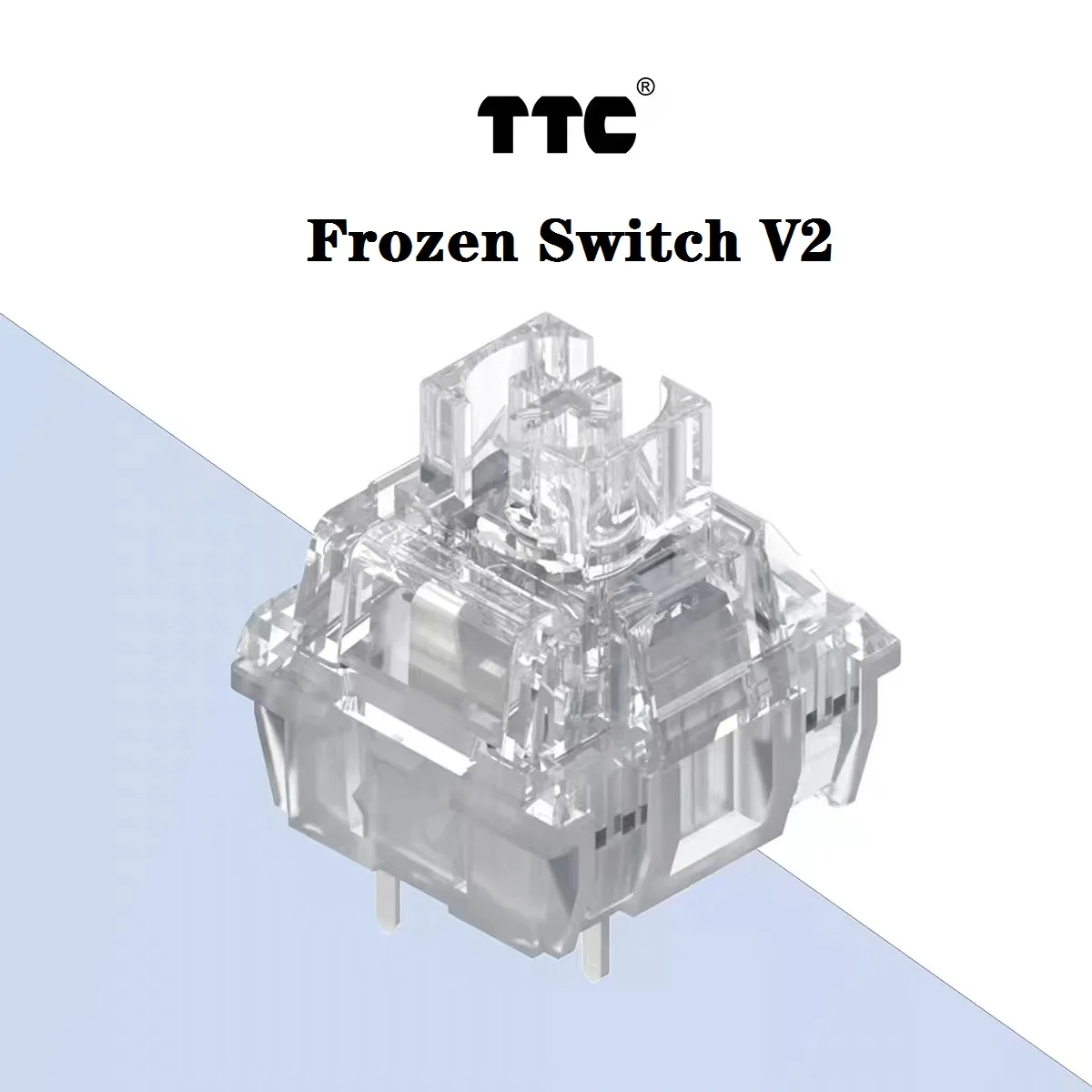 สวิตช์คีย์บอร์ดแมคคานิคอลแบบเงียบ TTC Frozen Switch V2 สวิตช์ 3 ขา แบบเชิงเส้น ใส RGB แรงกด 39gf