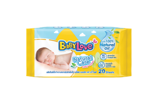 [Gift] เบบี้เลิฟเนเชอรัลไวพส์ 20 แผ่น (1 ห่อ) (สินค้าสมนาคุณ…